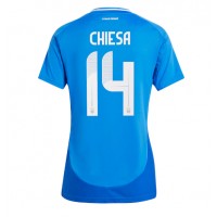 Taliansko Federico Chiesa #14 Domáci Ženy futbalový dres ME 2024 Krátky Rukáv